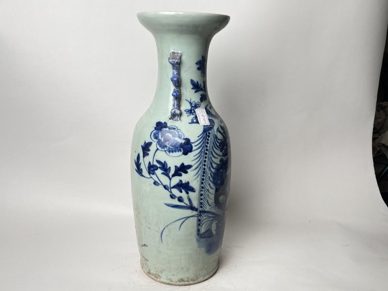 清 300件青花双凤纹嫁妆瓶 - 图4