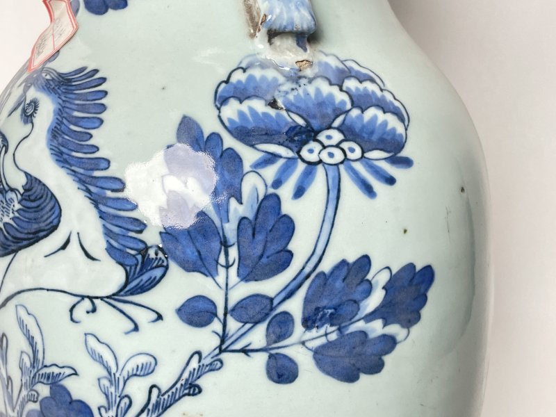 清晚期 150件青花凤穿花嫁妆瓶 - 图6