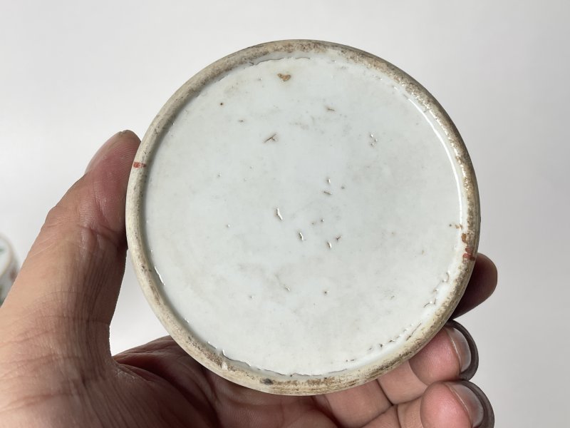 清 粉彩缠枝花果喜字节盒 - 图12