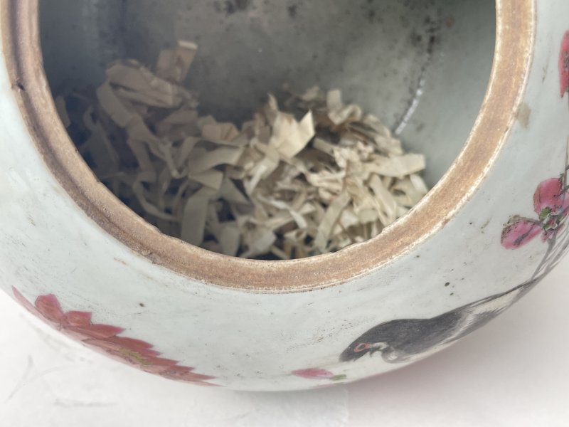 民国 粉彩花鸟纹罐 - 图10