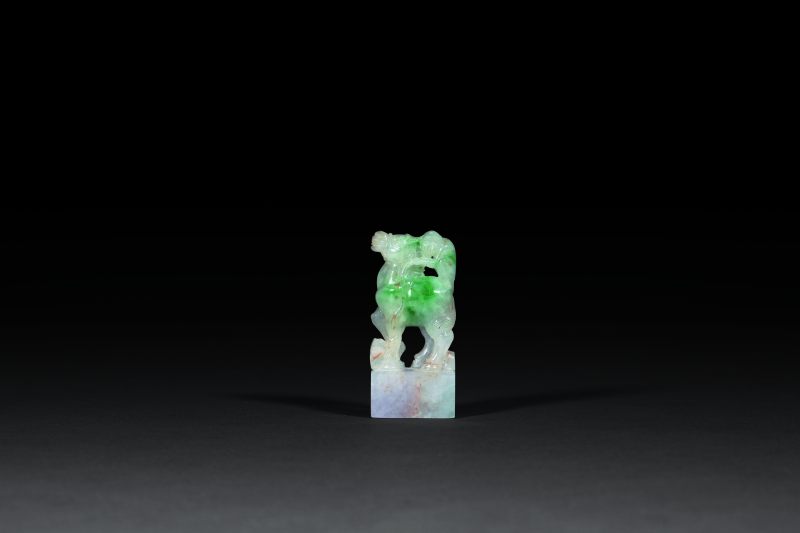 翡翠马上封侯印章