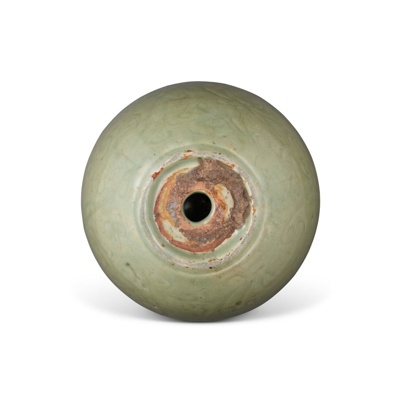 明 龍泉窯青釉刻花卉紋溫盌  MING DYNASTY (1368-1644) - 图3
