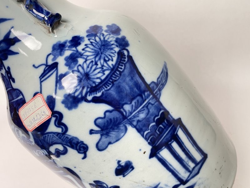 清晚期 150件青花平安富贵嫁妆瓶 - 图5