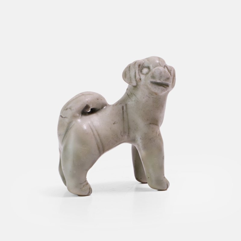 宋 绿釉狗 | A Chinese celadon-glazed figure Song dynasty (960-1279), of a dog - 图2
