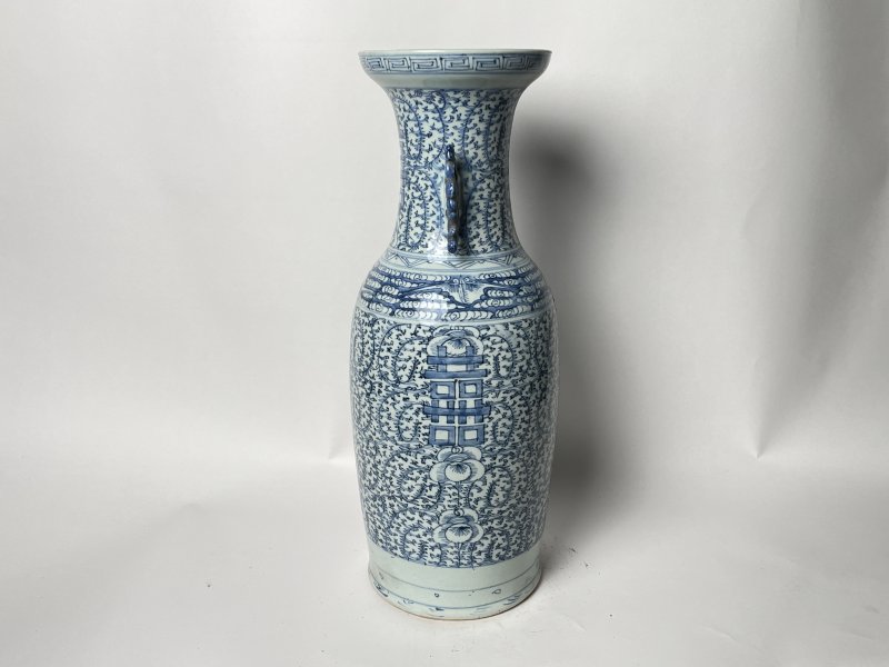 清晚期 300件青花缠枝喜字嫁妆瓶 - 图4