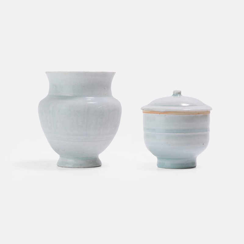 宋 青白釉罐 一组两件 | Two Chinese qingbai-glazed jars Song dynasty (960-1279), one lobed - 图5