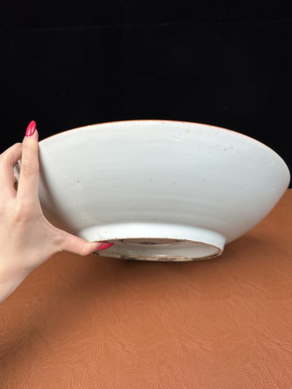 清顺治 青花麒麟芭蕉大盘 - 图10