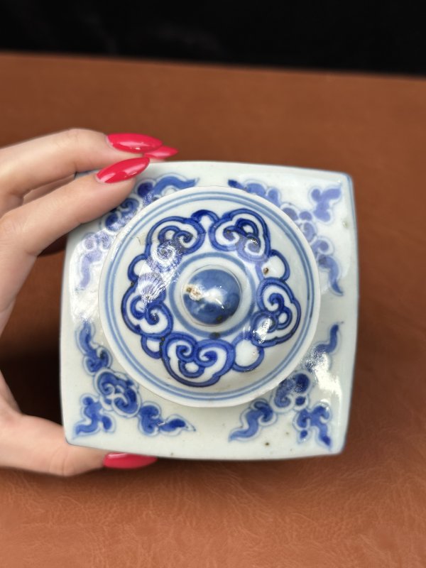 明嘉靖 青花福禄万代一组 - 图19