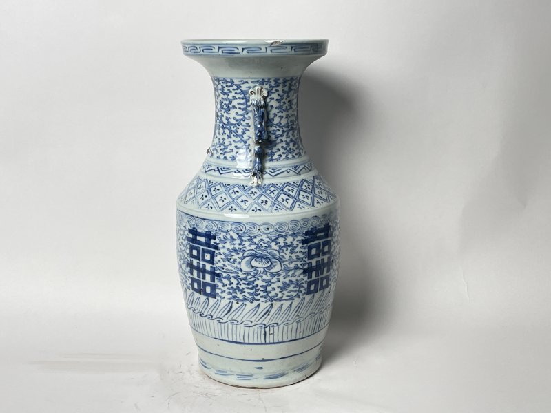 清晚期 150件青花缠枝喜字嫁妆瓶 - 图4