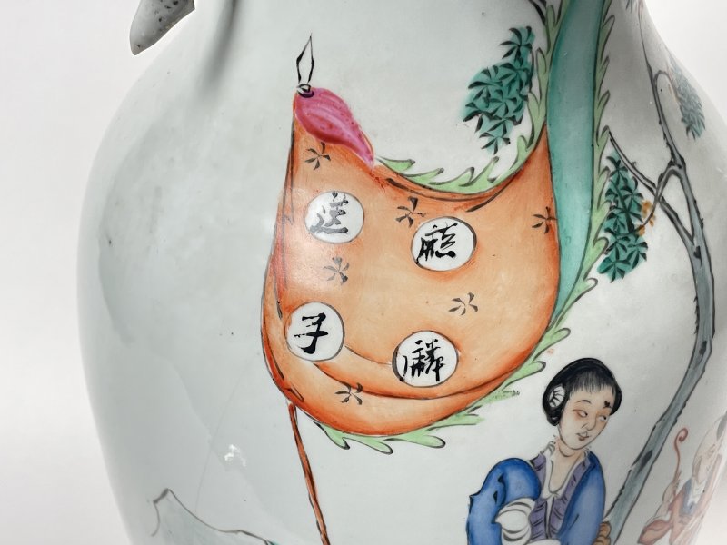 清晚期 150件粉彩麒麟送子嫁妆瓶 - 图5