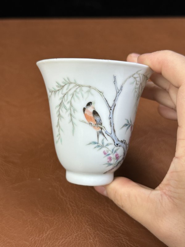 清  乐善堂喜上眉梢铃铛杯 - 图4