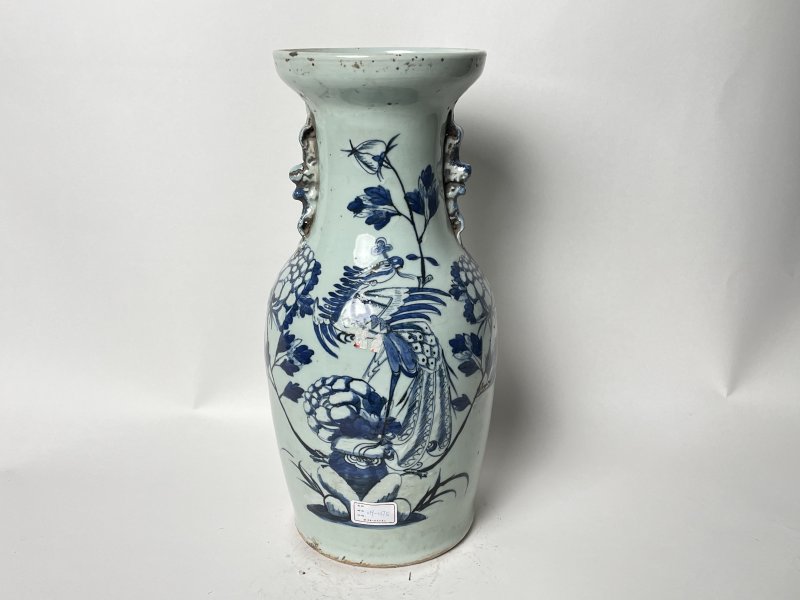 清晚期 150件青花凤穿花嫁妆瓶 - 图1