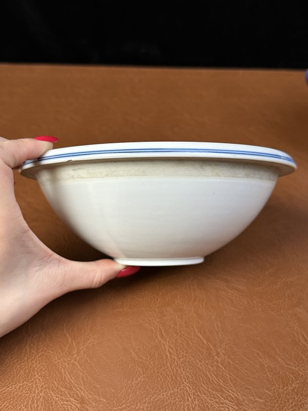 清光绪 青花云凤纹温锅 - 图5