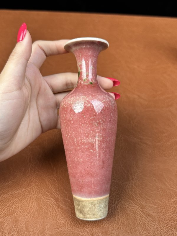 清晚期 豇豆红釉八大码一组七件 - 图30