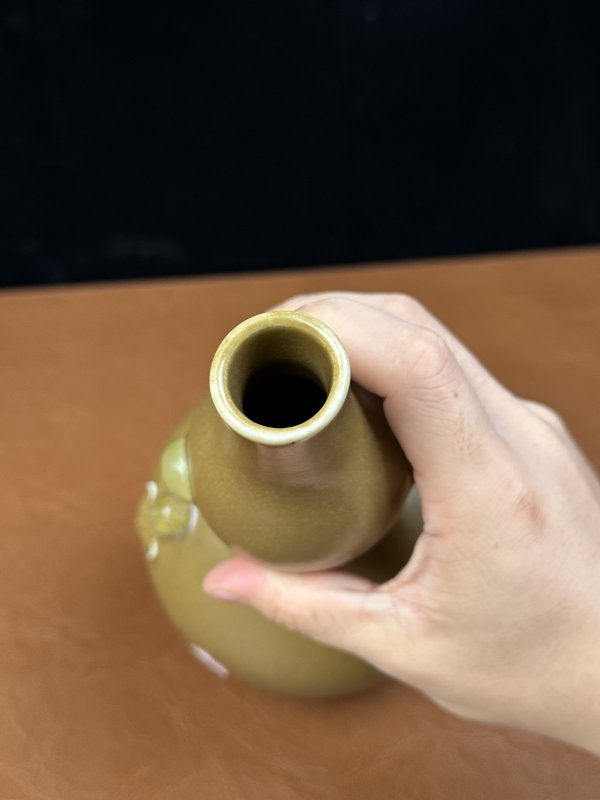 清道光 茶叶末釉葫芦瓶 - 图11