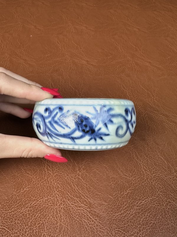 明宣德 青花宝象花鼓钉洗 - 图16