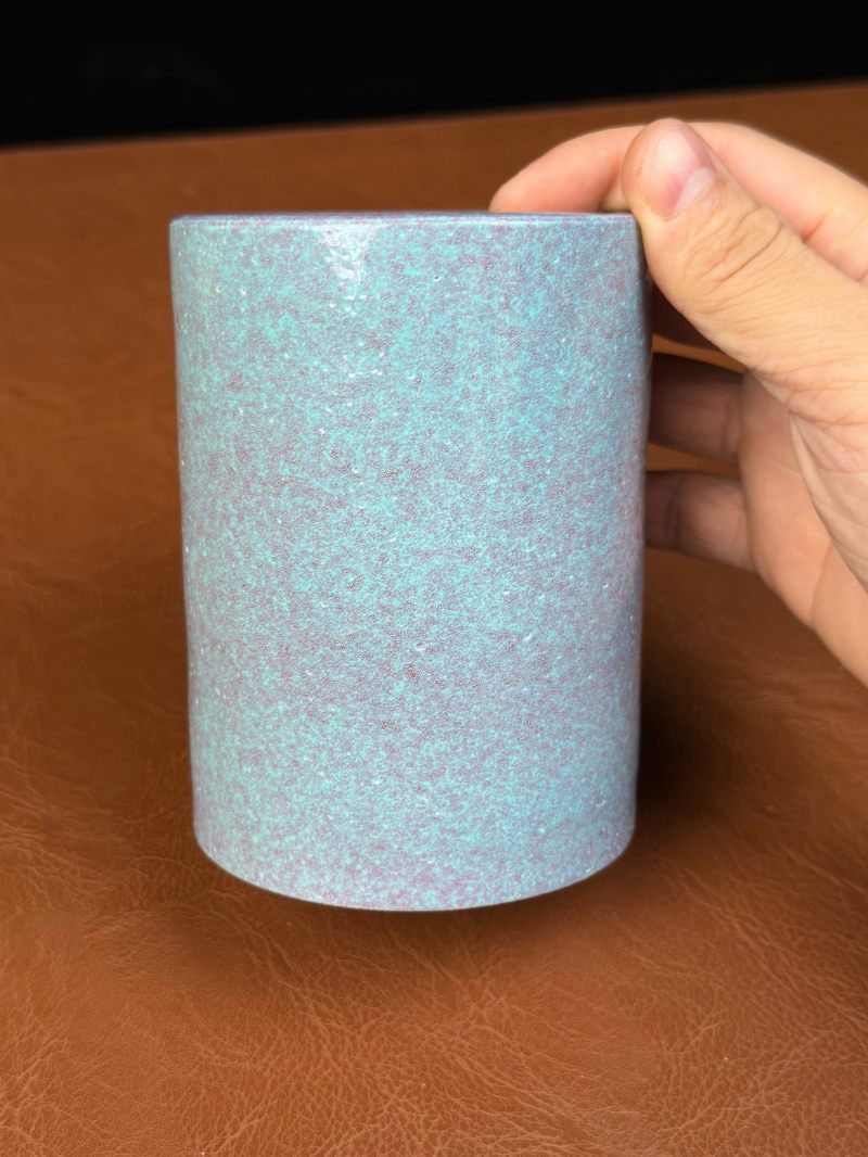 清 炉钧釉笔筒 - 图4