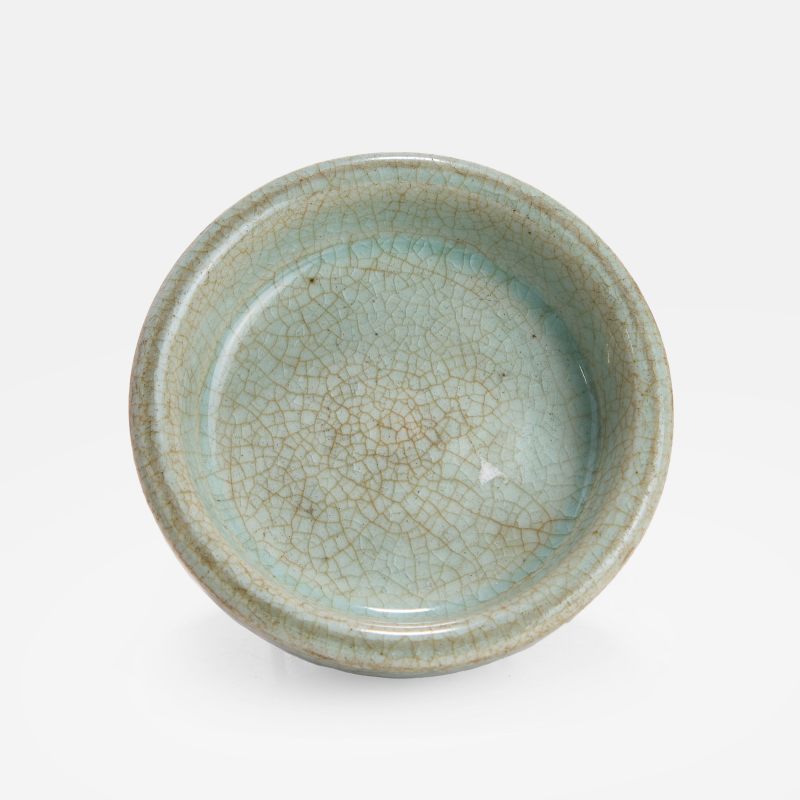 明 龙泉青釉孔明碗 | A Chinese Longquan celadon warming bowl Ming dynasty, the deep - 图4