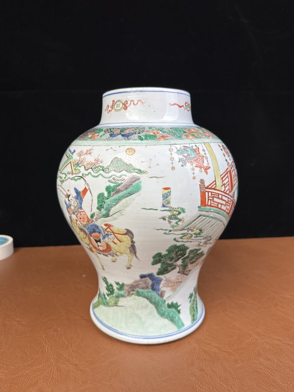 清康熙 五彩人物水浒传将军罐 - 图6