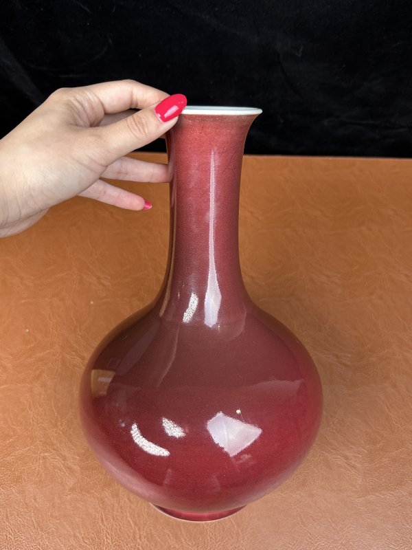 清乾隆 祭红釉赏瓶 - 图10