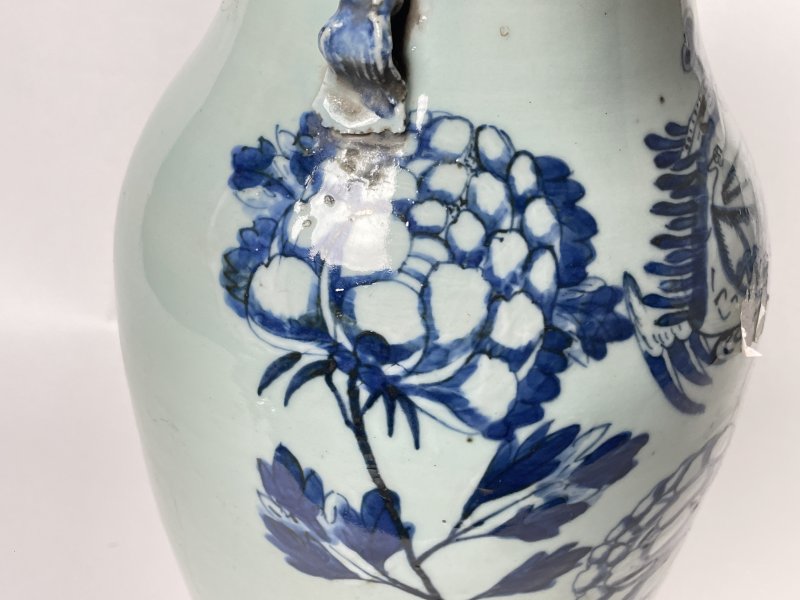 清晚期 150件青花凤穿花嫁妆瓶 - 图5