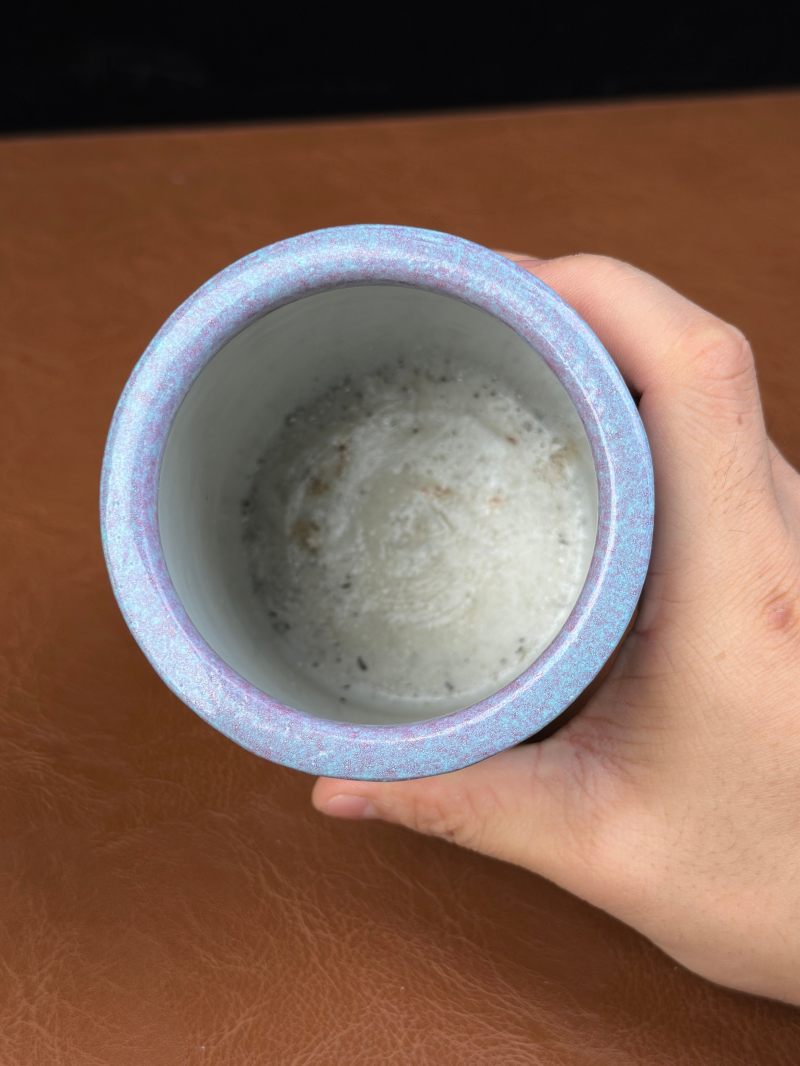 清 炉钧釉笔筒 - 图6