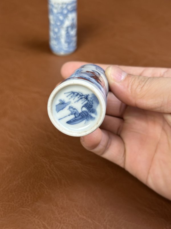 清 釉里红鼻烟壶六只 - 图12