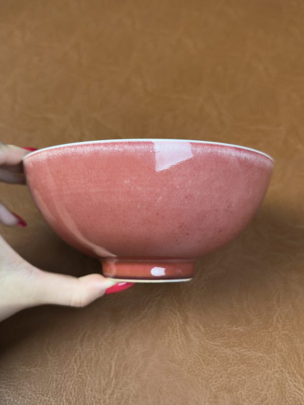 清雍正 豇豆红釉宫碗 - 图8