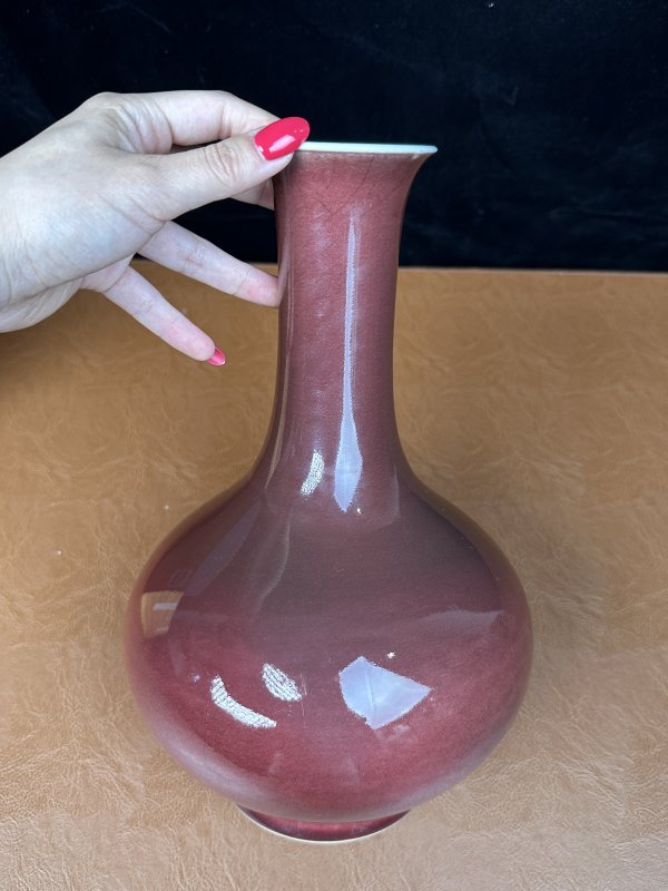 清乾隆 祭红釉赏瓶 - 图11