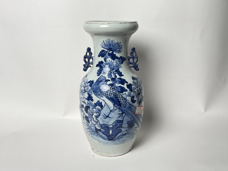清晚期 150件青花花鸟纹嫁妆瓶 - 图1