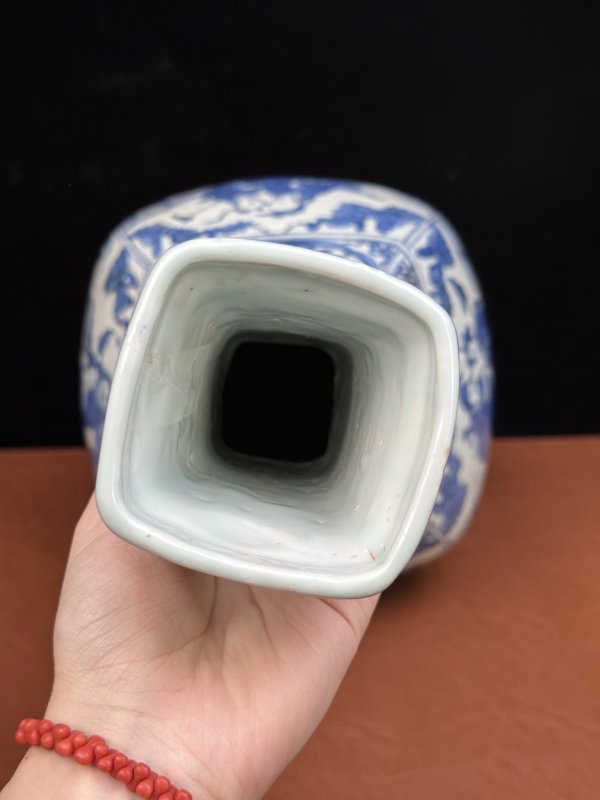 明嘉靖 青花八仙人物图长颈瓶 - 图15
