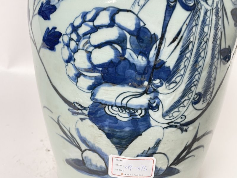 清晚期 150件青花凤穿花嫁妆瓶 - 图7