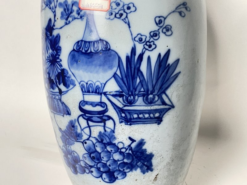 清晚期 300件青花平安富贵嫁妆瓶 - 图8