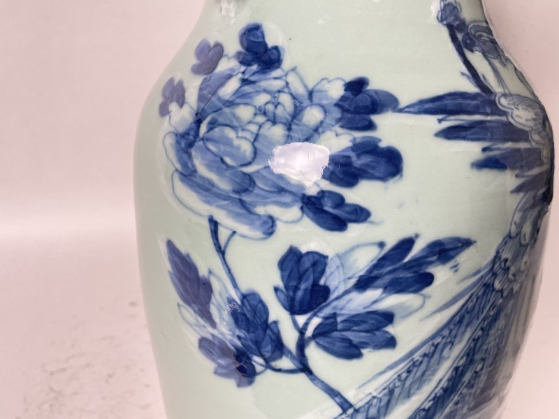 清晚期 150件青花凤穿花嫁妆瓶 - 图7