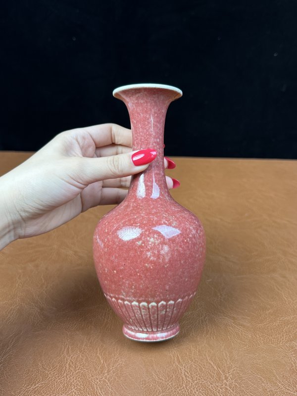清晚期 豇豆红釉八大码一组七件 - 图35