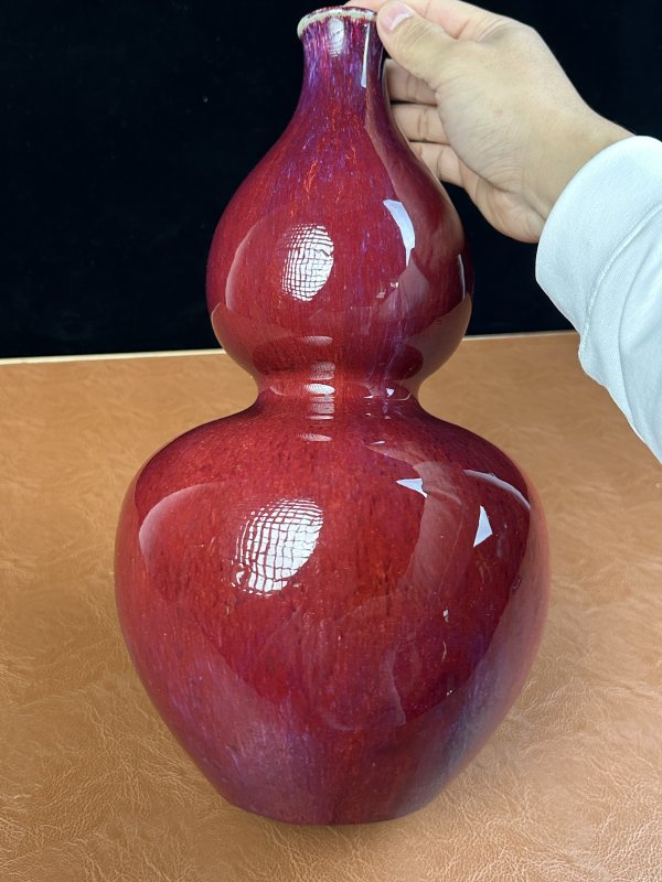 清乾隆 窑变釉葫芦瓶 - 图9