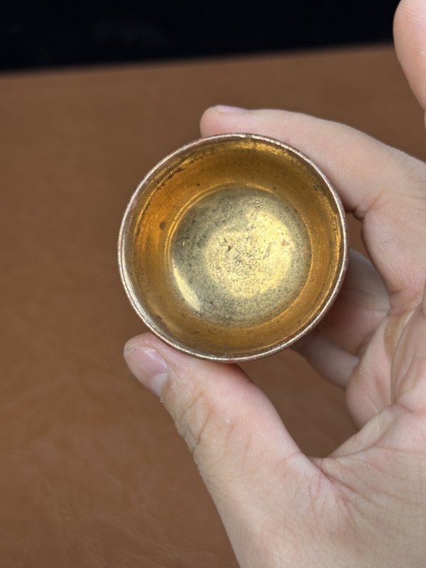 清乾隆  金釉杯 - 图10