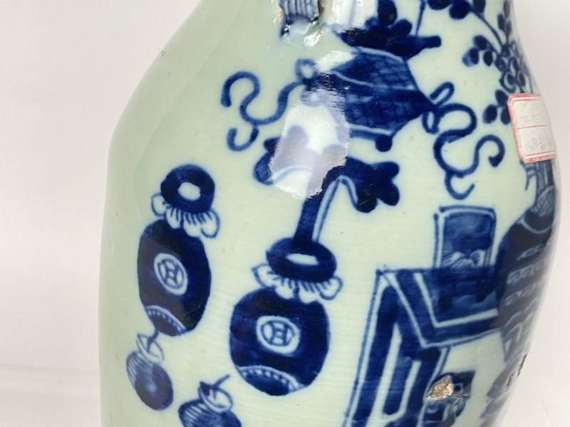 清晚期 150件青花杂宝图嫁妆瓶 - 图7