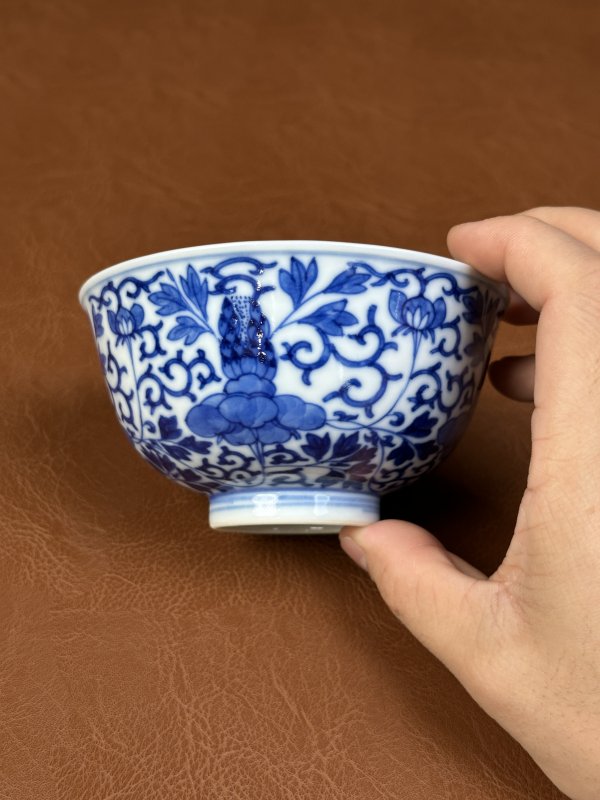 清光绪 青花苜蓿纹碗 - 图7