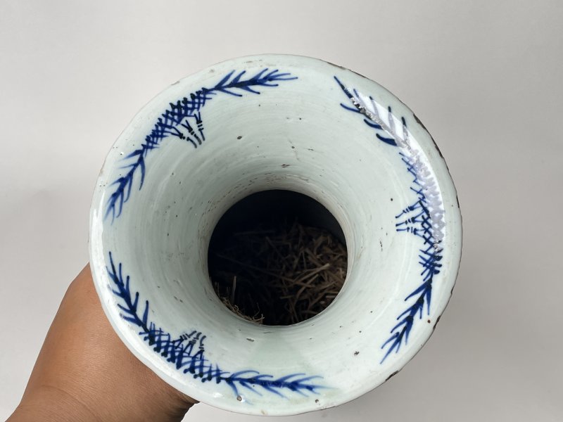 清晚期 150件青花花鸟纹嫁妆瓶 - 图8
