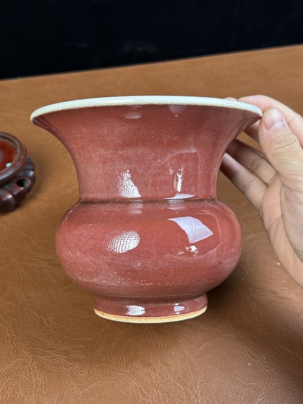 十八世纪 郎窑红渣斗 - 图6
