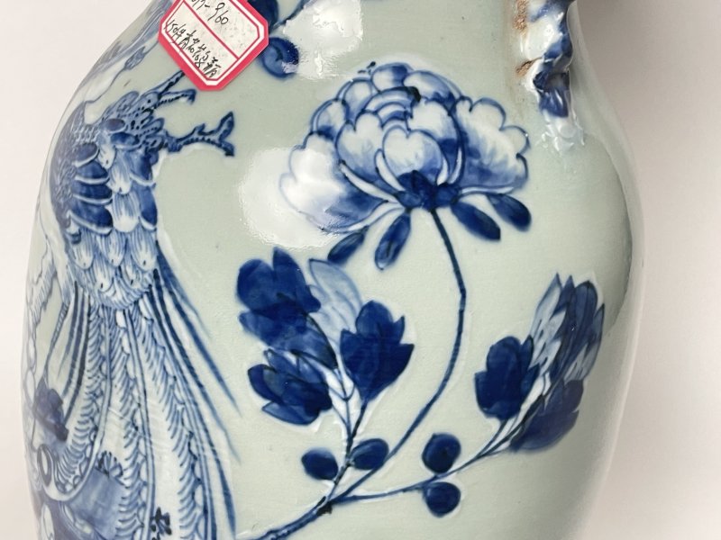 清晚期 150件青花凤穿花嫁妆瓶 - 图3