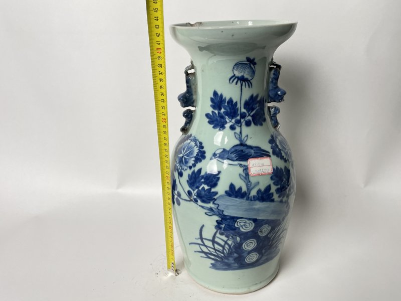 清晚期 150件青花富贵白头嫁妆瓶 - 图11
