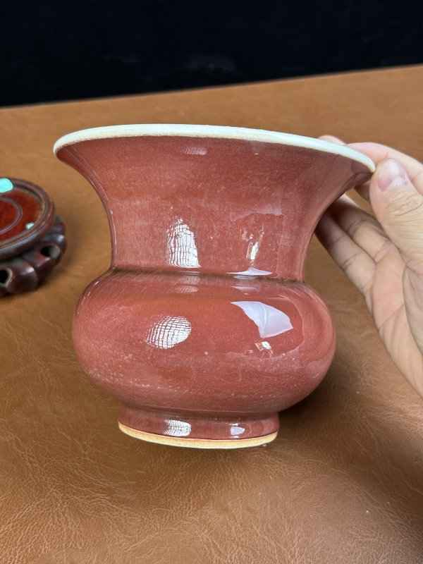 十八世纪 郎窑红渣斗 - 图7