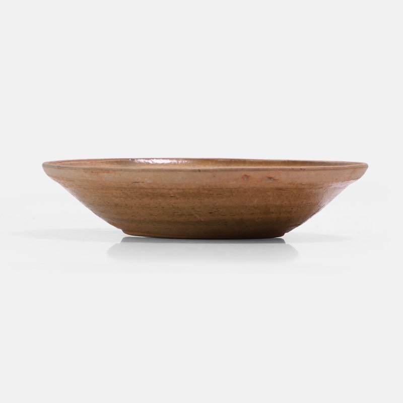 宋 龙泉窑青釉双鱼纹盘 | A Chinese Longquan ware plate Song dynasty (960-1279), the shallow rounded sides rising to an everted rim - 图1