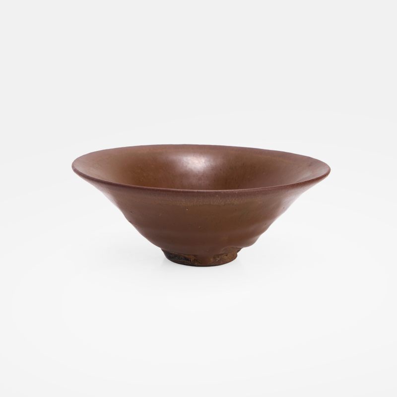 南宋 建窑兔毫茶盏 | A Chinese Jian ware tea bowl Southern Song dynasty (1127-1279), the conical body rising from a circular foot to an everted rim - 图1
