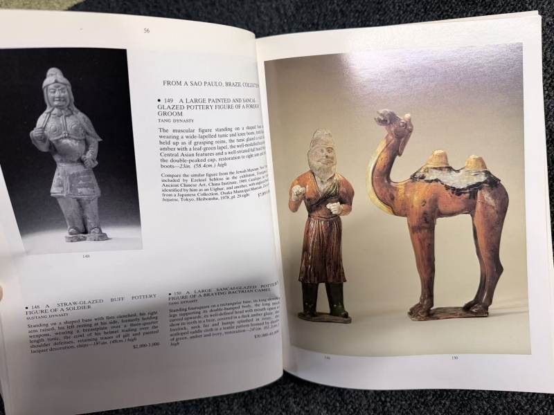 唐 三彩骆驼立像 | A Chinese sancai-glazed pottery figure Tang dynasty (618-907), of a braying Bactrian camel - 图5