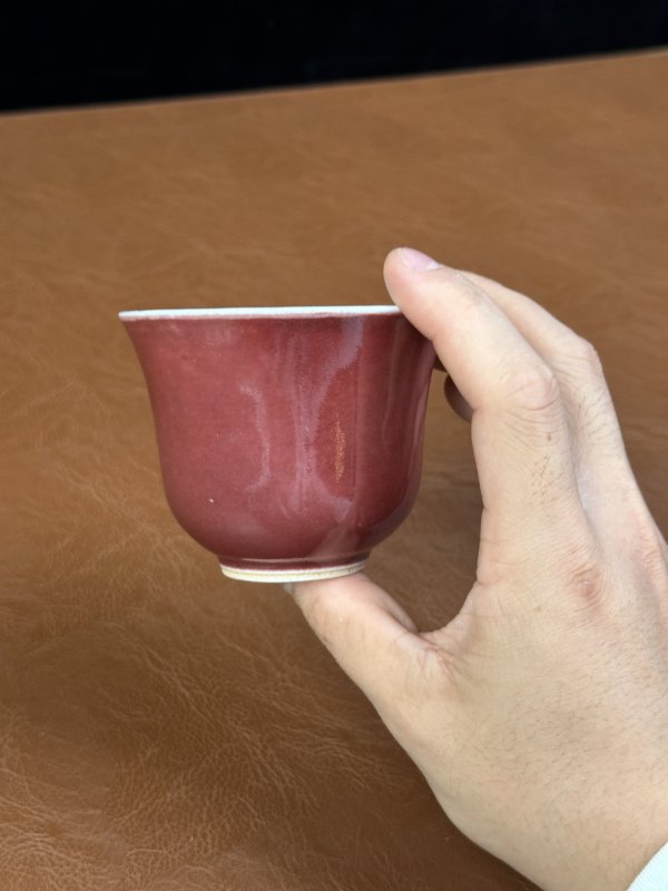 清乾隆 祭红釉铃铛杯 - 图10