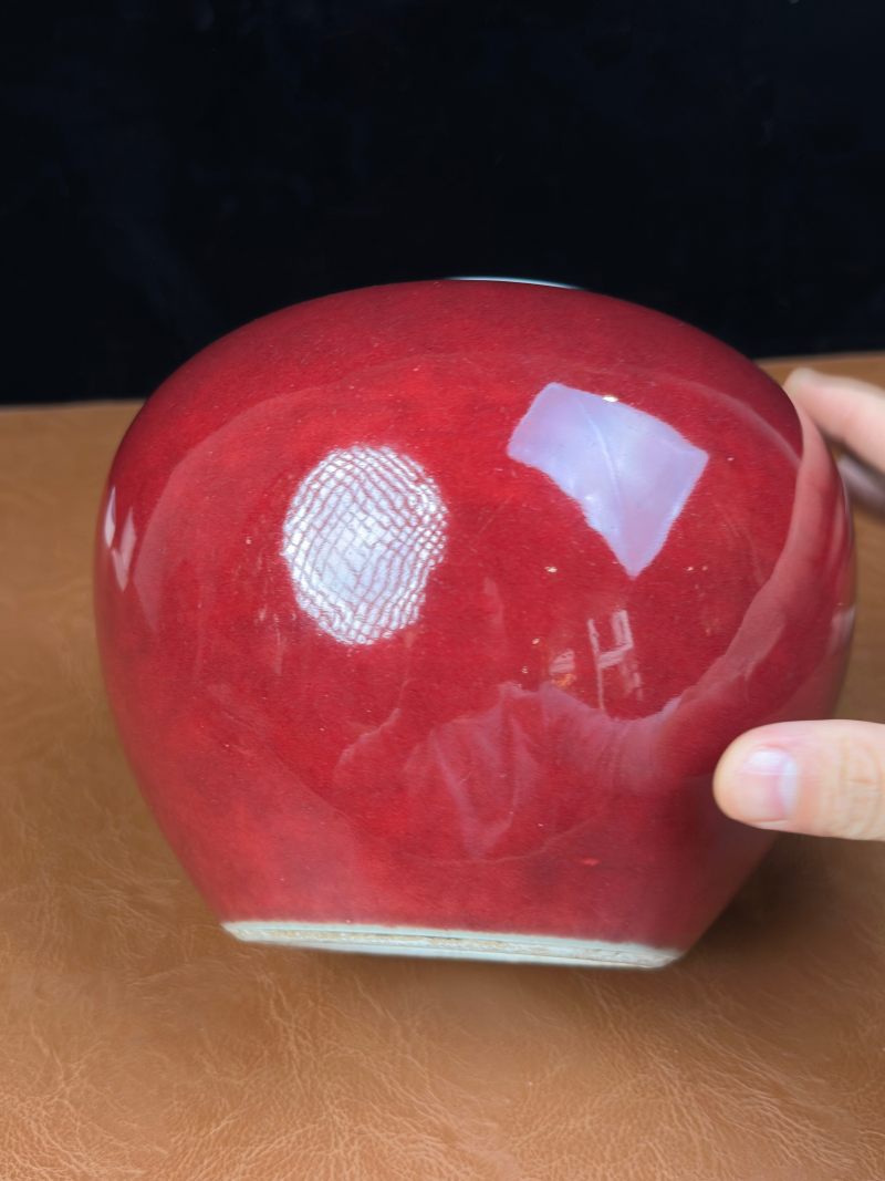 清乾隆 祭红釉钵式洗 - 图10