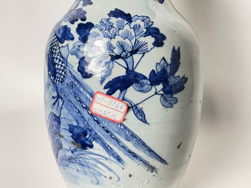 清晚期 150件青花花鸟纹嫁妆瓶 - 图8